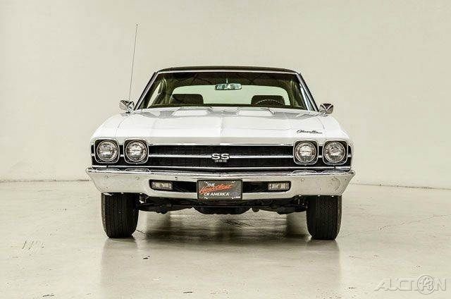 White 1969 Chevrolet Chevelle with Black interior