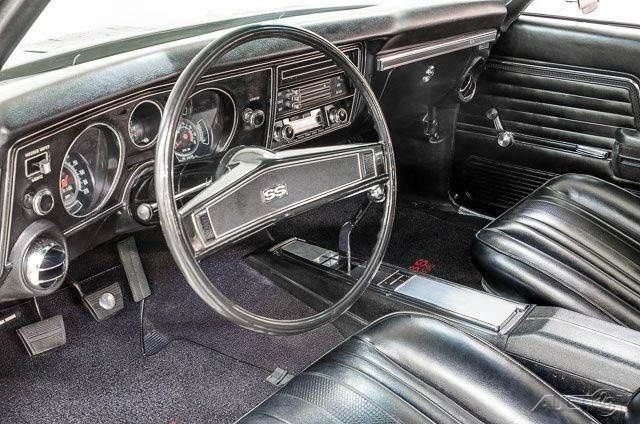 White 1969 Chevrolet Chevelle with Black interior