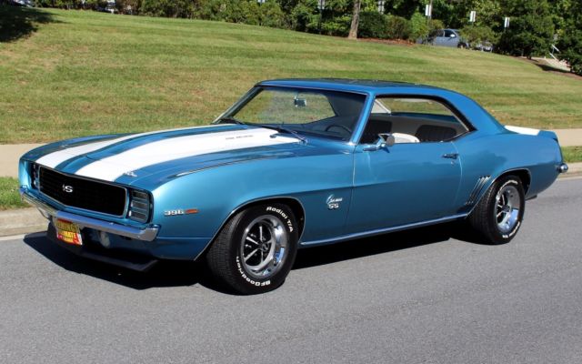 Blue 1969 Chevrolet Camaro N/A with White interior