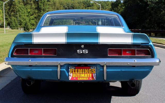 Blue 1969 Chevrolet Camaro N/A with White interior