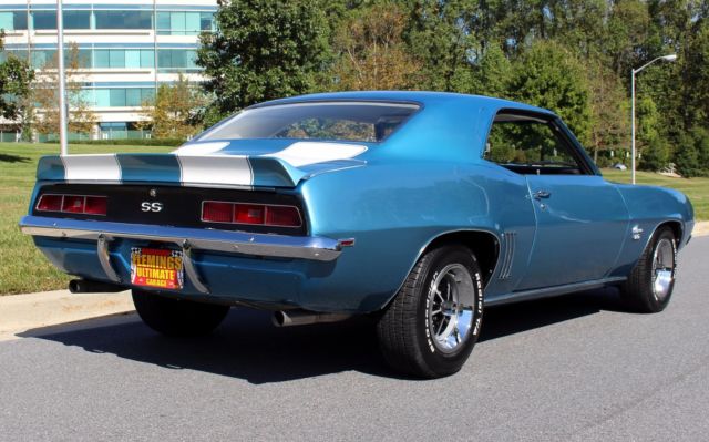 Blue 1969 Chevrolet Camaro N/A with White interior