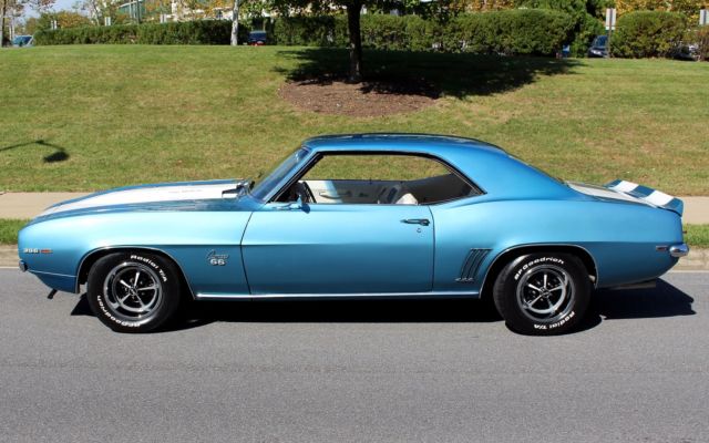 Blue 1969 Chevrolet Camaro N/A with White interior