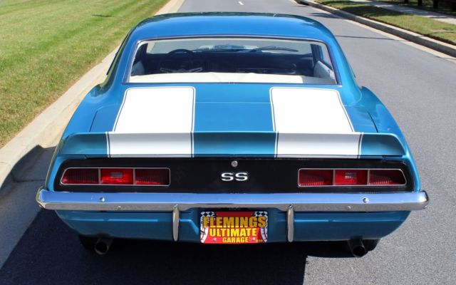 Blue 1969 Chevrolet Camaro N/A with White interior