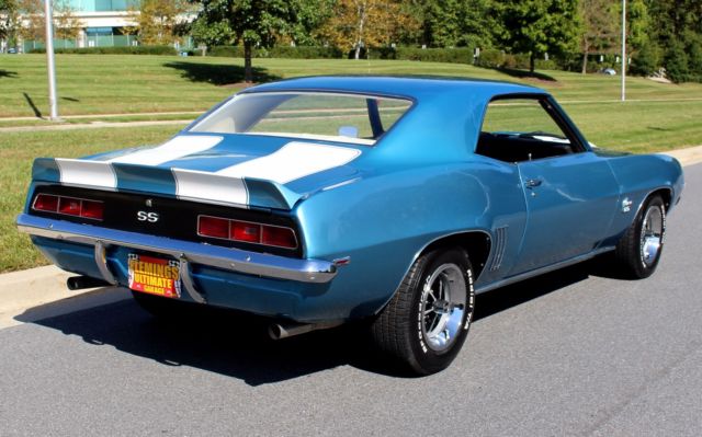 Blue 1969 Chevrolet Camaro N/A with White interior