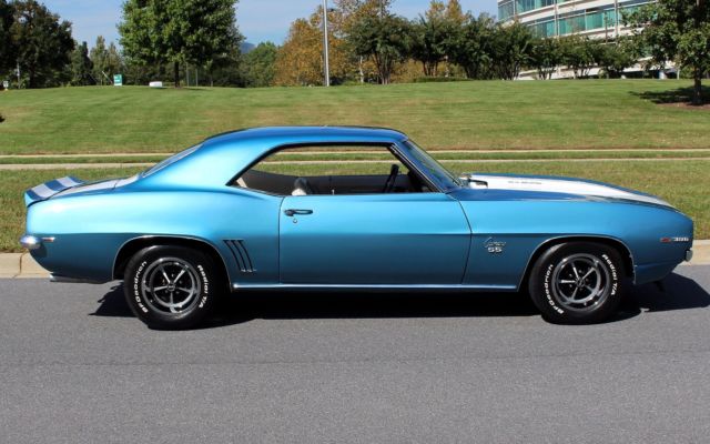 Blue 1969 Chevrolet Camaro N/A with White interior