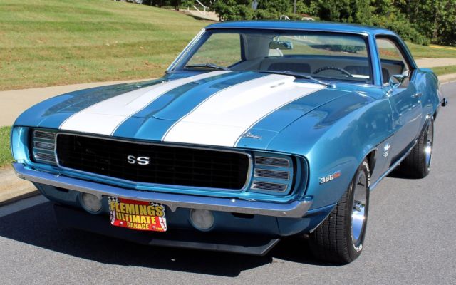 Blue 1969 Chevrolet Camaro N/A with White interior