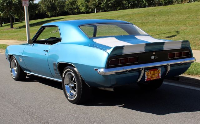Blue 1969 Chevrolet Camaro N/A with White interior