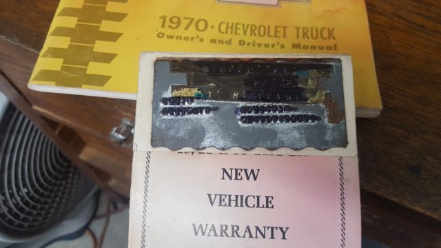 patina 1970 Chevrolet C-10 with Blue interior