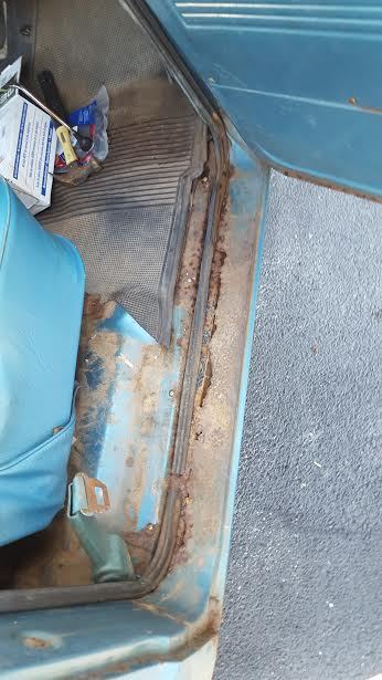 patina 1970 Chevrolet C-10 with Blue interior