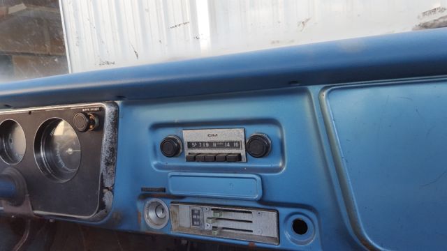 patina 1970 Chevrolet C-10 with Blue interior