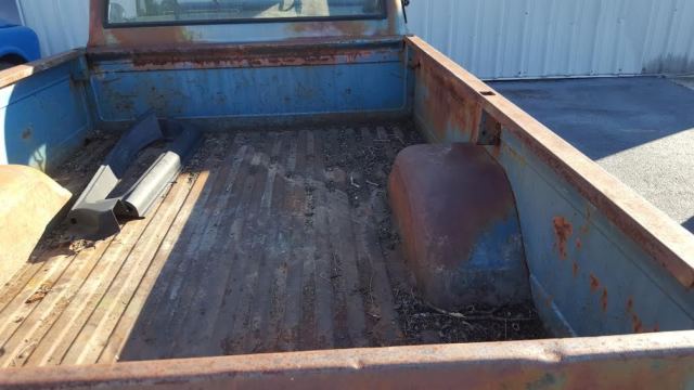 patina 1970 Chevrolet C-10 with Blue interior