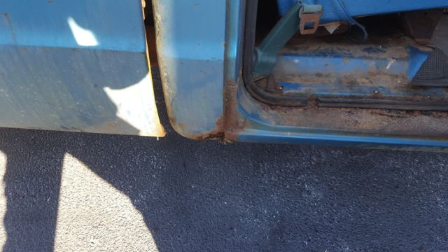 patina 1970 Chevrolet C-10 with Blue interior