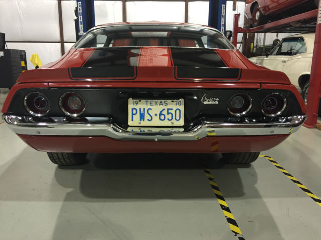 Red 1970 Chevrolet Camaro Coupe with Black interior