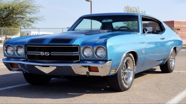 Blue 1970 Chevrolet Chevelle Coupe with Black interior