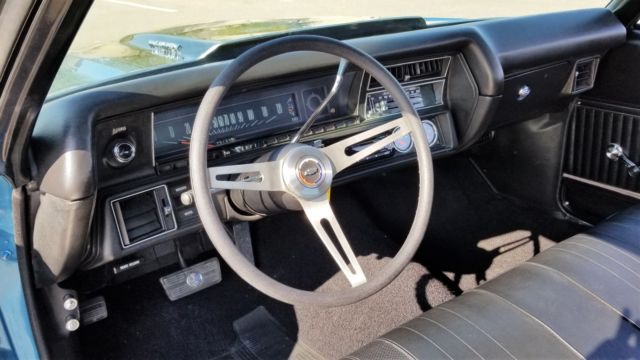 Blue 1970 Chevrolet Chevelle Coupe with Black interior
