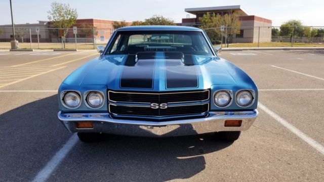 Blue 1970 Chevrolet Chevelle Coupe with Black interior