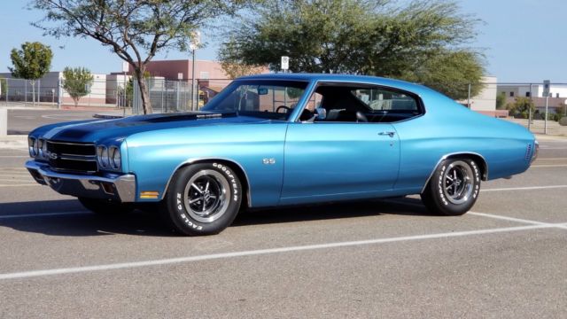 Blue 1970 Chevrolet Chevelle Coupe with Black interior