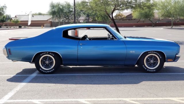 Blue 1970 Chevrolet Chevelle Coupe with Black interior