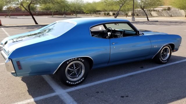 Blue 1970 Chevrolet Chevelle Coupe with Black interior
