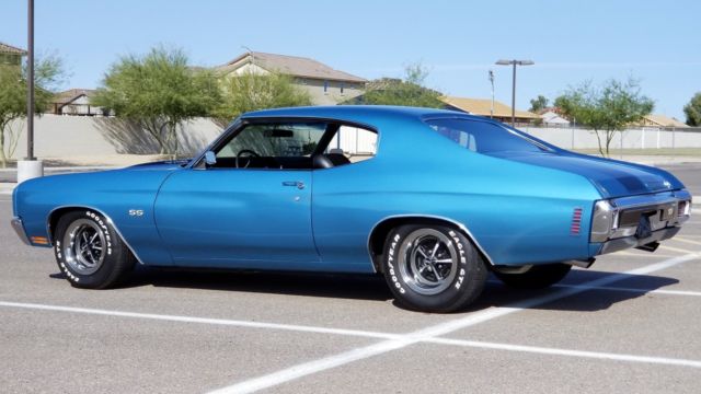 Blue 1970 Chevrolet Chevelle Coupe with Black interior