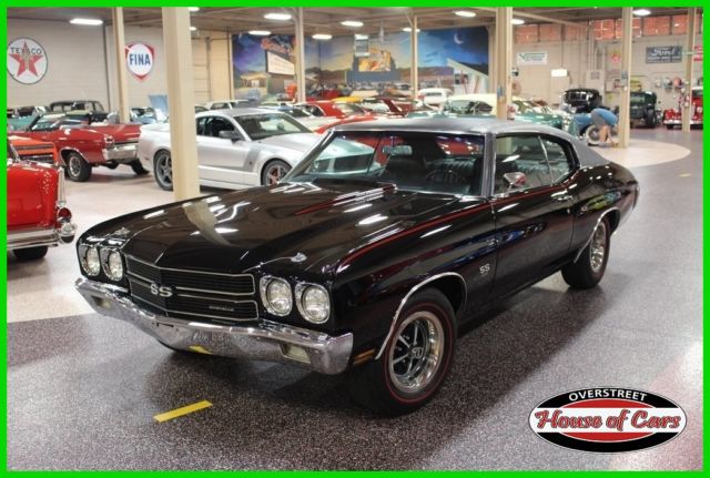 Black 1970 Chevrolet Chevelle with Black interior