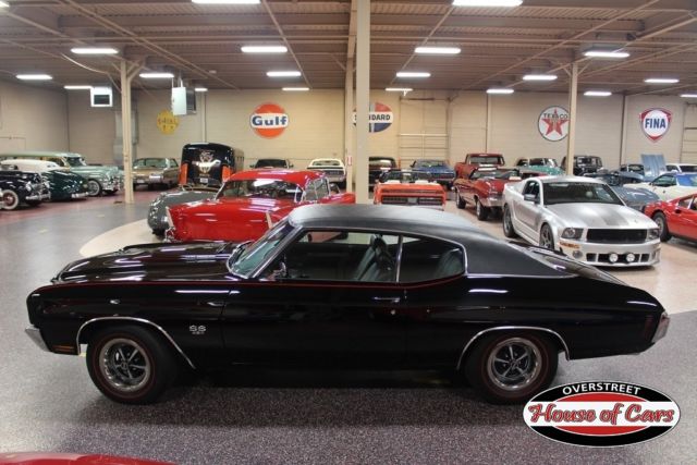 Black 1970 Chevrolet Chevelle with Black interior