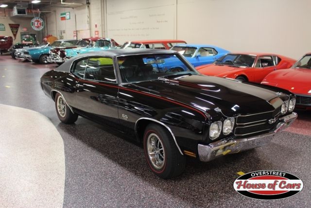 Black 1970 Chevrolet Chevelle with Black interior