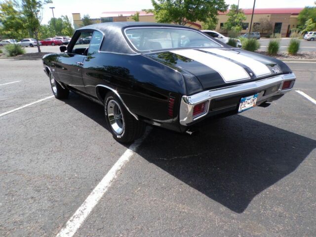 Black 1970 Chevrolet Chevelle Coupe with Black interior