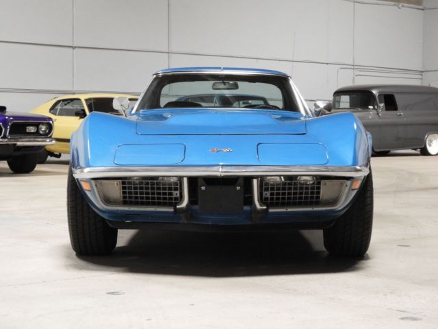 Blue 1970 Chevrolet Corvette with Black interior
