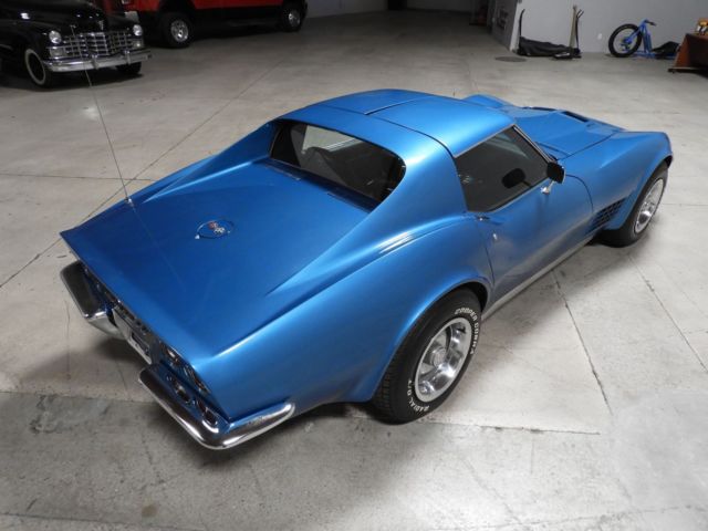 Blue 1970 Chevrolet Corvette with Black interior