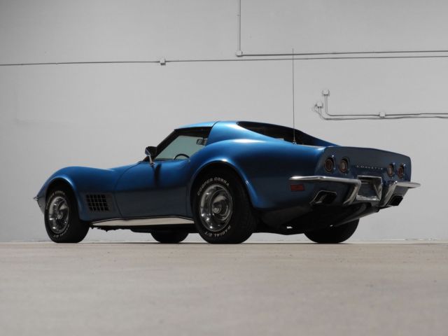 Blue 1970 Chevrolet Corvette with Black interior