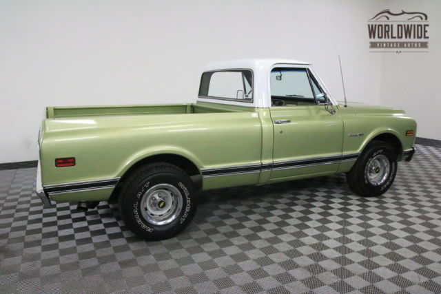 Green 1970 Chevrolet C10 with Black interior