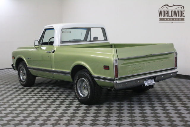 Green 1970 Chevrolet C10 with Black interior