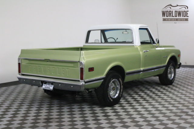 Green 1970 Chevrolet C10 with Black interior