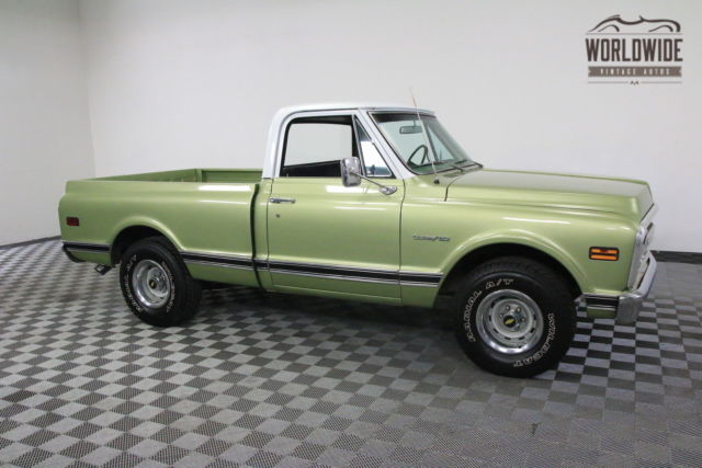 Green 1970 Chevrolet C10 with Black interior