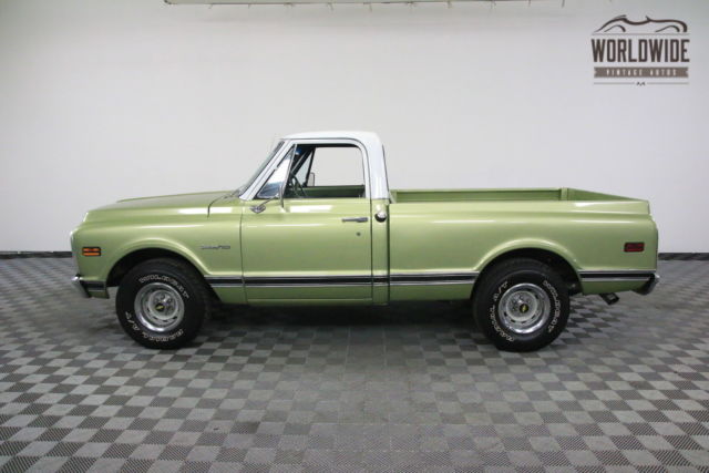Green 1970 Chevrolet C10 with Black interior