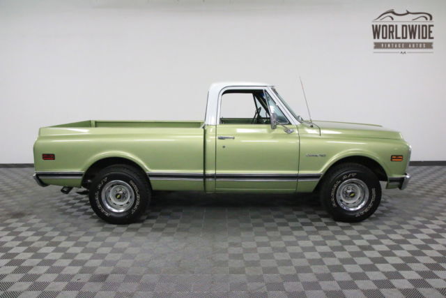 Green 1970 Chevrolet C10 with Black interior