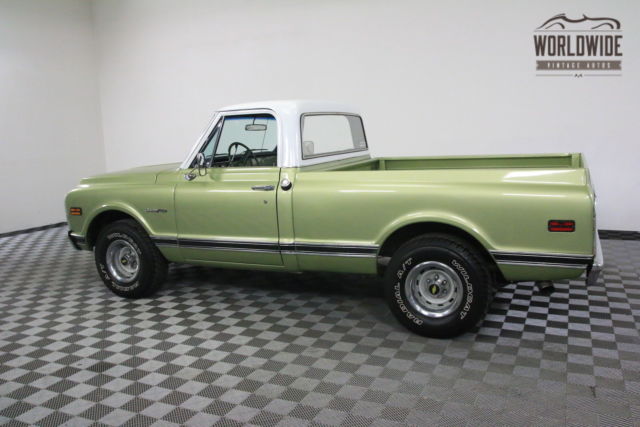 Green 1970 Chevrolet C10 with Black interior