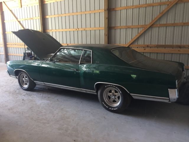 Green 1970 Chevrolet Monte Carlo with Black interior