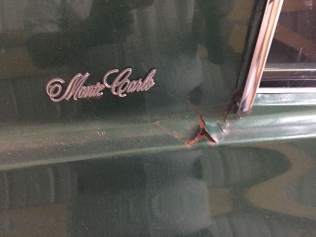 Green 1970 Chevrolet Monte Carlo with Black interior