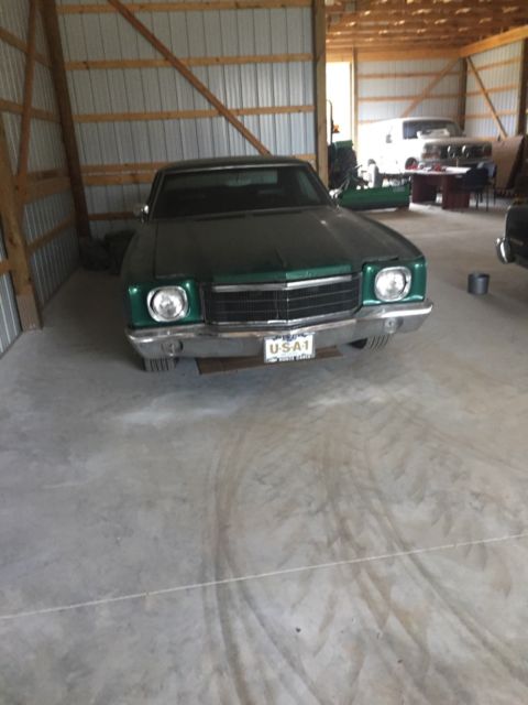 Green 1970 Chevrolet Monte Carlo with Black interior