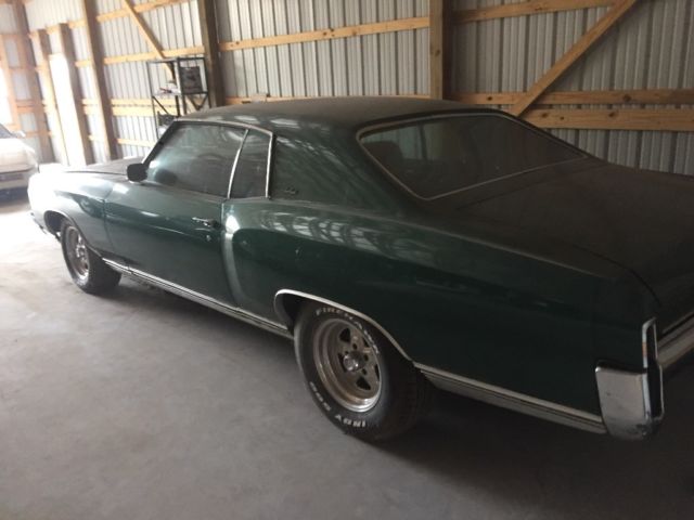 Green 1970 Chevrolet Monte Carlo with Black interior