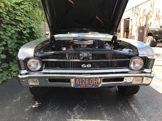 Silver 1970 Chevrolet Nova Sedan with Black interior