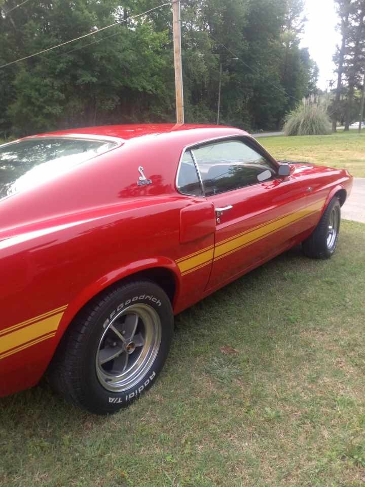 Candy Apple Red 1970 Shelby GT500 Coupe with Red interior