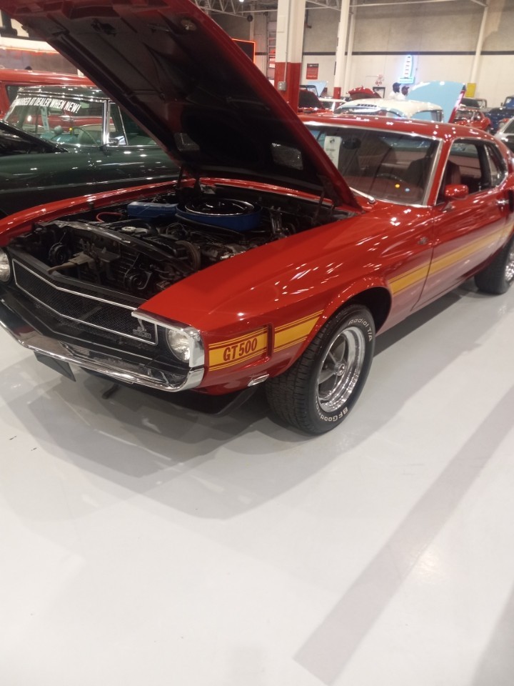 Candy Apple Red 1970 Shelby GT500 Coupe with Red interior