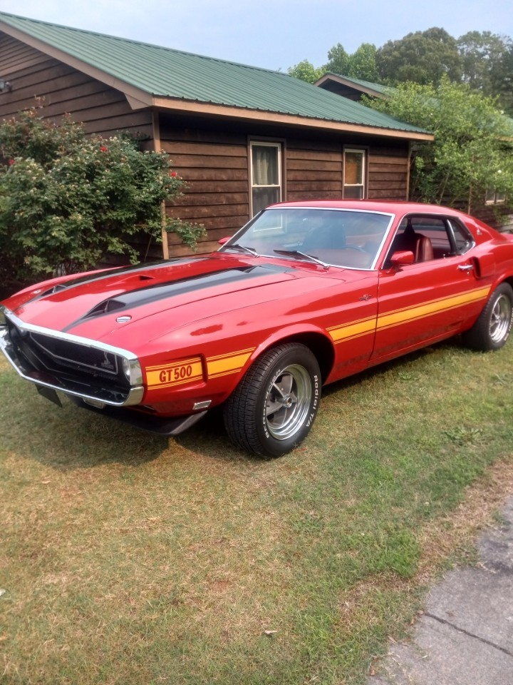 Candy Apple Red 1970 Shelby GT500 Coupe with Red interior