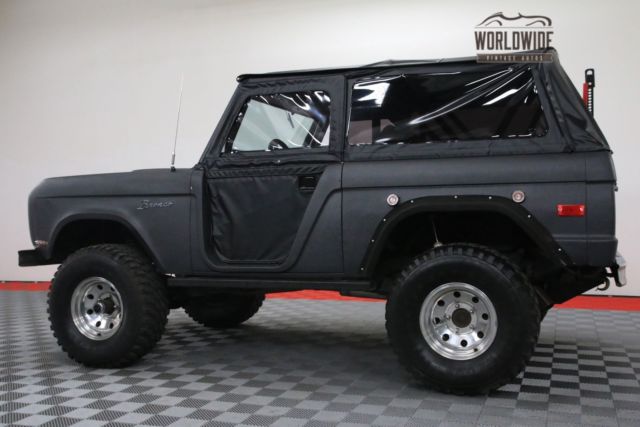 Black 1971 Ford Bronco with Black interior