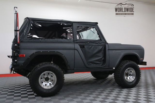 Black 1971 Ford Bronco with Black interior