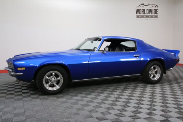 Blue 1971 Chevrolet Camaro with Black interior