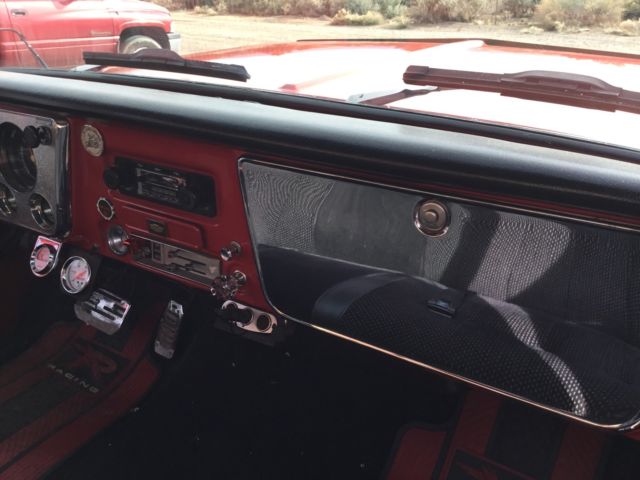 Orange 1971 Chevrolet C-10 Standard Cab Pickup with Black interior